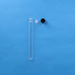 ねじ口試験管 ST-15M 15mL 黒キャップ シリコンパッキン付 50入 119278