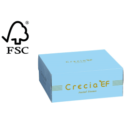 日本製紙クレシア クレシアEF ティシュー ハーフ 50W 2枚重ね 43911 50組×96箱