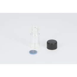 日電理化硝子 ねじ口瓶 S-09A 2mL 無色 フェノールキャップ フッ素PTFE/シリコンパッキングセット 100組 250304