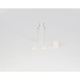 ねじ口瓶 無色 S-07 1.5mL メラミンキャップ ソフトロンPP貼りパッキン付 100組 250102