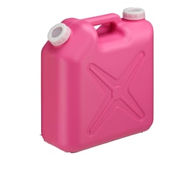 【販売終了】扁平缶 両口 10L ノズル無 ピンク