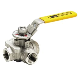 SUS製ボールバルブ 3方向(Tポート) 1" V31T-08