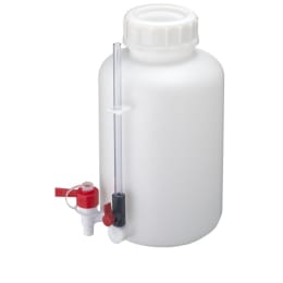 瑞穂化成工業 広口瓶ゲージ管付 10L 0790