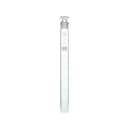 共通摺合せ共栓比色管 白色目盛 ガラス平栓付 50mL 24×250 10本入 008480-50250A