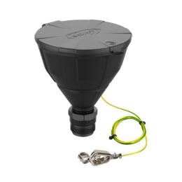 蓋付き漏斗 バルブ付 ドラム缶用 317630