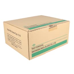 ねじ口瓶 無色 S-5 12mL メラミン白キャップ フッ素PTFE/ニトリルパッキン 組合せ 100組 250189