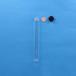 ねじ口試験管 ST-25 50mL 黒キャップ フッ素PTFE/ニトリルパッキン付 30入 119299