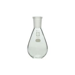 共通摺合平底なす型フラスコ 50mL 15/25