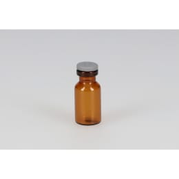 低アルカリ瓶 NV-2 2mL 茶色 液状用ブチルゴム(小)付 100組 208150