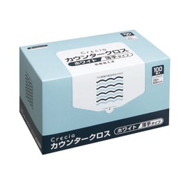 日本製紙クレシア カウンタークロス 薄手タイプ ホワイト 65402 100枚×6箱