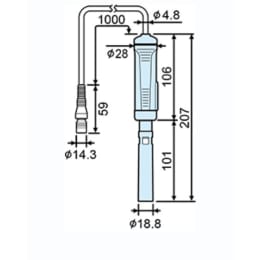 MM41DP/42DP用電気伝導率プローブ1m