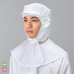 異物混入対策 フード JK487C 青 LL