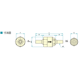 PFAチェックバルブ CK-1/4-V F-2175-001