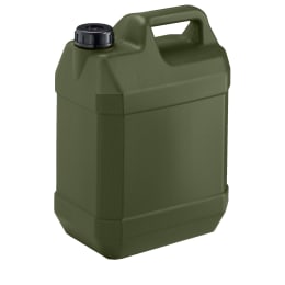 扁平缶 縦口 5L ノズル無 モスグリーン