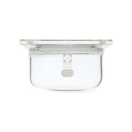 セパラブルフラスコ 円筒形 平底 溝付 バンド式 200mL φ85