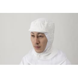 クリーンウエアセパレーツ 異物防止対策 マスク別 ストレッチフード PZA6241-01 L