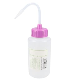 NT洗瓶 BII型 カラーキャップ 広口 250mL 色10 RVI レッドバイオレット