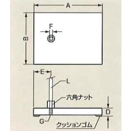 ステンレス平台スタンド大 φ12.7×1000付