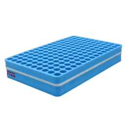 Fine発泡試験管立て 青 150本立て