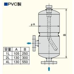 エアーチャンバー PVC製 2L