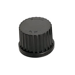【販売終了】ねじ口瓶用黒キャップ GL-25 10個 017200-253A