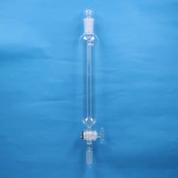 Fine共通摺合せ 円筒分液ロート 500mL 球栓24/40 下部19/38 ガラスコック付