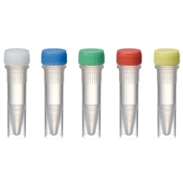 Oリングレス スクリューキャップチューブ 1.5mL 自立型 カラーMIX 滅菌 500本入