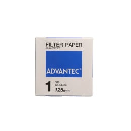 円形定性ろ紙 #1 125mm 100枚