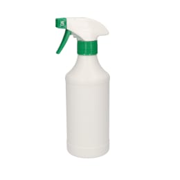 PEスプレーボトル SM本体白 500mL 緑霧ガン