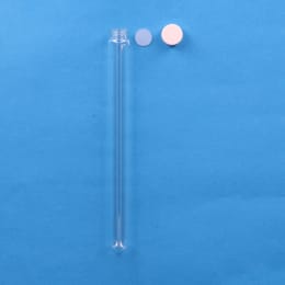 日電理化硝子 ねじ口試験管 ST-20 40mL メラミン樹脂白キャップ シリコンパッキン 組合せセット 30組 119223