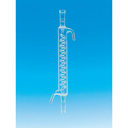 Fine透明共通摺合じゃ管冷却器 グラハム 筒長200mm 上部雌15/25 下部雄15/25