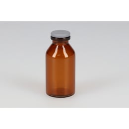 低アルカリ瓶 NV-20 20mL 茶色 液状用ブチルゴム(大)付 50組 208155