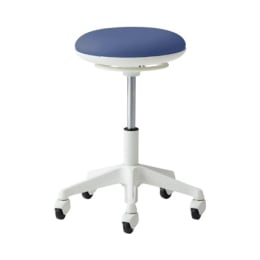 ラボラトリチェア ピルエット 背無・フットリング無 インディゴブルー
