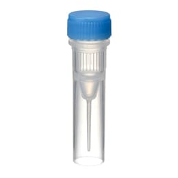Oリングレススクリューキャップチューブ 0.5mL 自立型 滅菌 青 500入