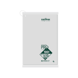 STADARD PRO 規格ポリ袋 吊り下げ L13H 13号 0.03t 透明100P×30冊