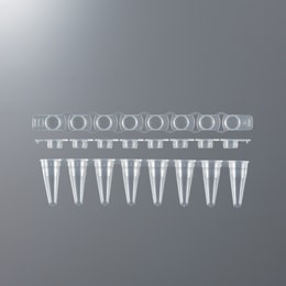 PCR用8連チューブ 0.1mL 3145-00 フラットキャップ 125入