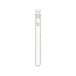 共通摺合せ共栓試験管 目盛付 ガラス平栓付 20mL 10本入 008380-20A