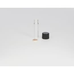 日電理化硝子 ねじ口瓶 S-06 0.6mL 無色 フェノールキャップ フッ素PTFE/ニトリルパッキングセット 96組 250281