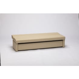 収納付きリクライニングベンチ(完成品)W1800 アイボリー