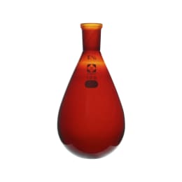 柴田科学 共通摺合なす形フラスコ 茶 15/25 100mL 005270-15100