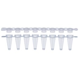 0.1mL PCR 8連チューブ+8連フラットキャップセット 137-538C 120入