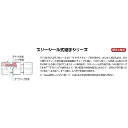 PTFEスリーシール式ジョイント I型 φ10 F-2650-003
