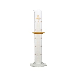 メスシリンダー スーパーグレード 250mL バンパー付