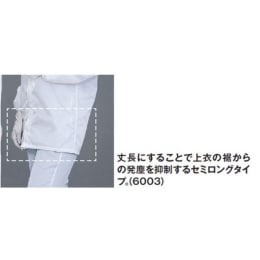 クリーンウェア 6003/A 白 LL