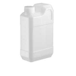 扁平缶 1L スリット入 目盛付 ホワイト