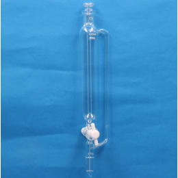 Fine透明共通摺合 円筒分液ロート 100mL 側管付 平栓15/25下部15/25 目盛なし PTFEコック付