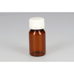 バージンキャップバイアル 茶色 VCV-30 30mL PPキャップ ハイシート/PET貼りパッキン付 25組 212130