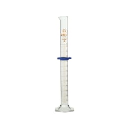 メスシリンダー カスタムA 25mL バンパー付