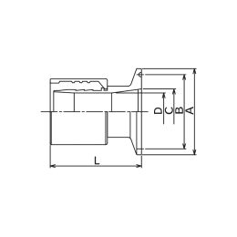 トヨシリコーンフェルールホース トヨシリコーンホース専用継手一体成品 TSI38-HF38-2S