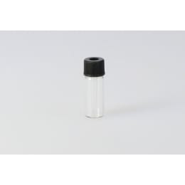 スピッチバイアル SPV-50 50μL 穴あき黒キャップ フッ素PTFE/ニトリルパッキン付 20組 203350
